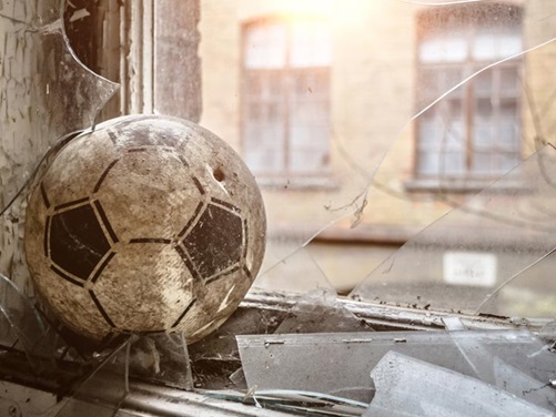 Kaputte Fensterscheibe