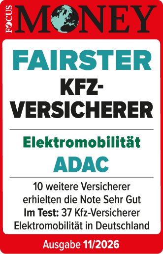 ADAC Autoversicherung ausgezeichnet von Focus Money als fairster Kfz-Versicherer Elektromobilität 2026
