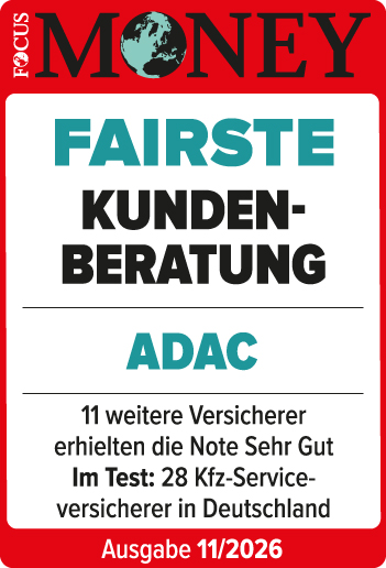 ADAC Autoversicherung ausgezeichnet von Focus Money für die fairste Kundenberatung 2026