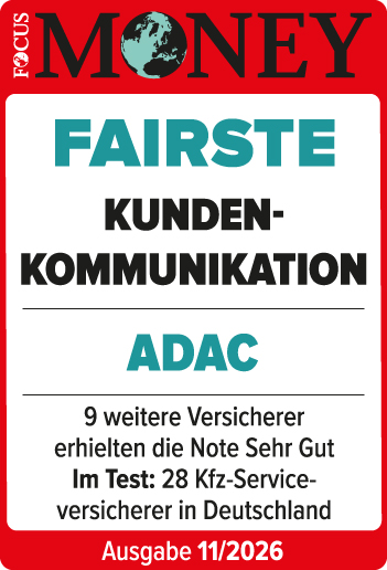 ADAC Autoversicherung ausgezeichnet von Focus Money für die fairste Kundenkommunikation 2026