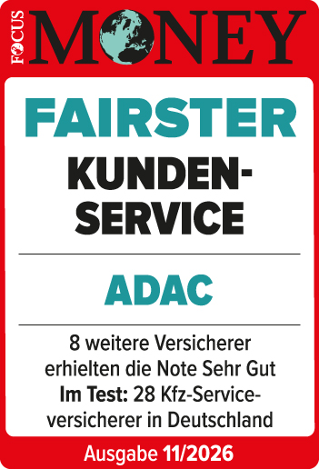 ADAC Autoversicherung ausgezeichnet von Focus Money für den fairsten Kundenservice 2026