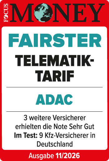 ADAC Autoversicherung ausgezeichnet von Focus Money für den fairsten Telematiktarif 2026