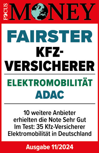 ADAC Autoversicherung ausgezeichnet als fairster Kfz-Versicherer für Elektromobilität in 2024