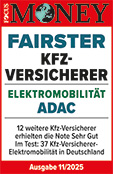 ADAC Autoversicherung ausgezeichnet von Focus Money als fairster Kfz-Versicherer Elektromobilität 2025
