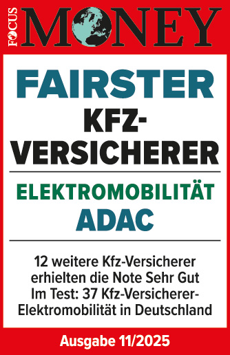 ADAC Autoversicherung ausgezeichnet von Focus Money als fairster Kfz-Versicherer Elektromobilität 2025