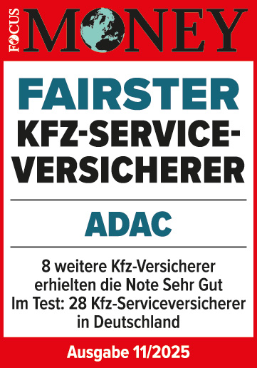 ADAC Autoversicherung ausgezeichnet von Focus Money als fairster Kfz-Versicherer 2025