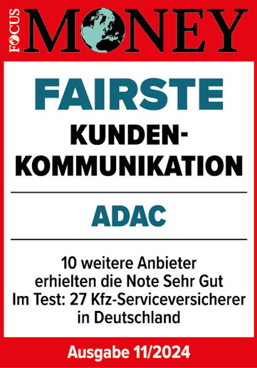 ADAC Autoversicherung ausgezeichnet für die fairste Kundenkommunikation in 2024