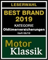 Best Brand 2019 Oldtimerversicherung