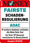 ADAC Hausratversicherung ausgezeichnet für die fairste Schadenregulierung 2026