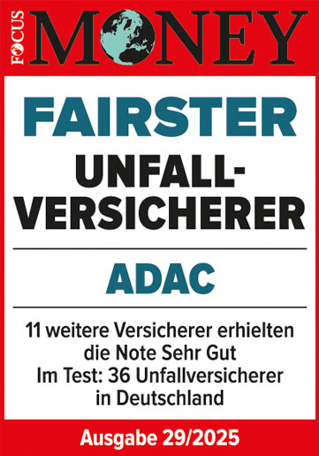 ADAC Unfallversicherung ausgezeichnet von Focus Money als fairster Unfallversicherer